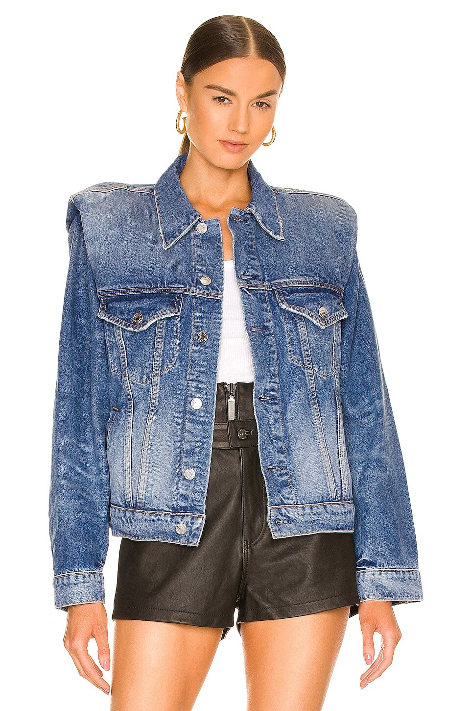 

Куртка GRLFRND Frankie Padded Jean, цвет Madison Avenue