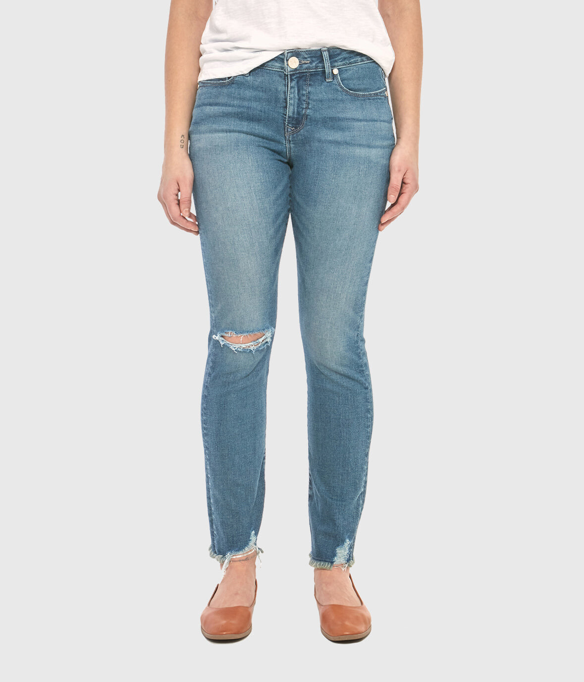 

Прямые джинсы KRISTINE-RCB со средней посадкой Lola Jeans, цвет Rugged Classic Blue