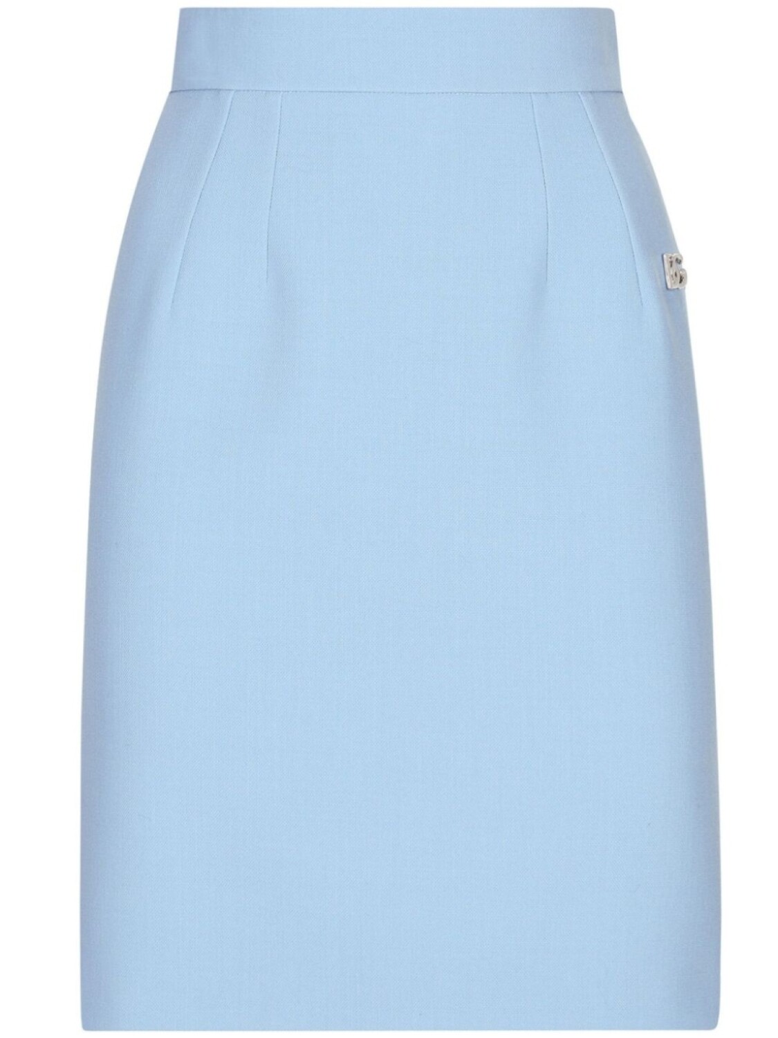 

Dolce & Gabbana юбка прямого кроя с логотипом, синий