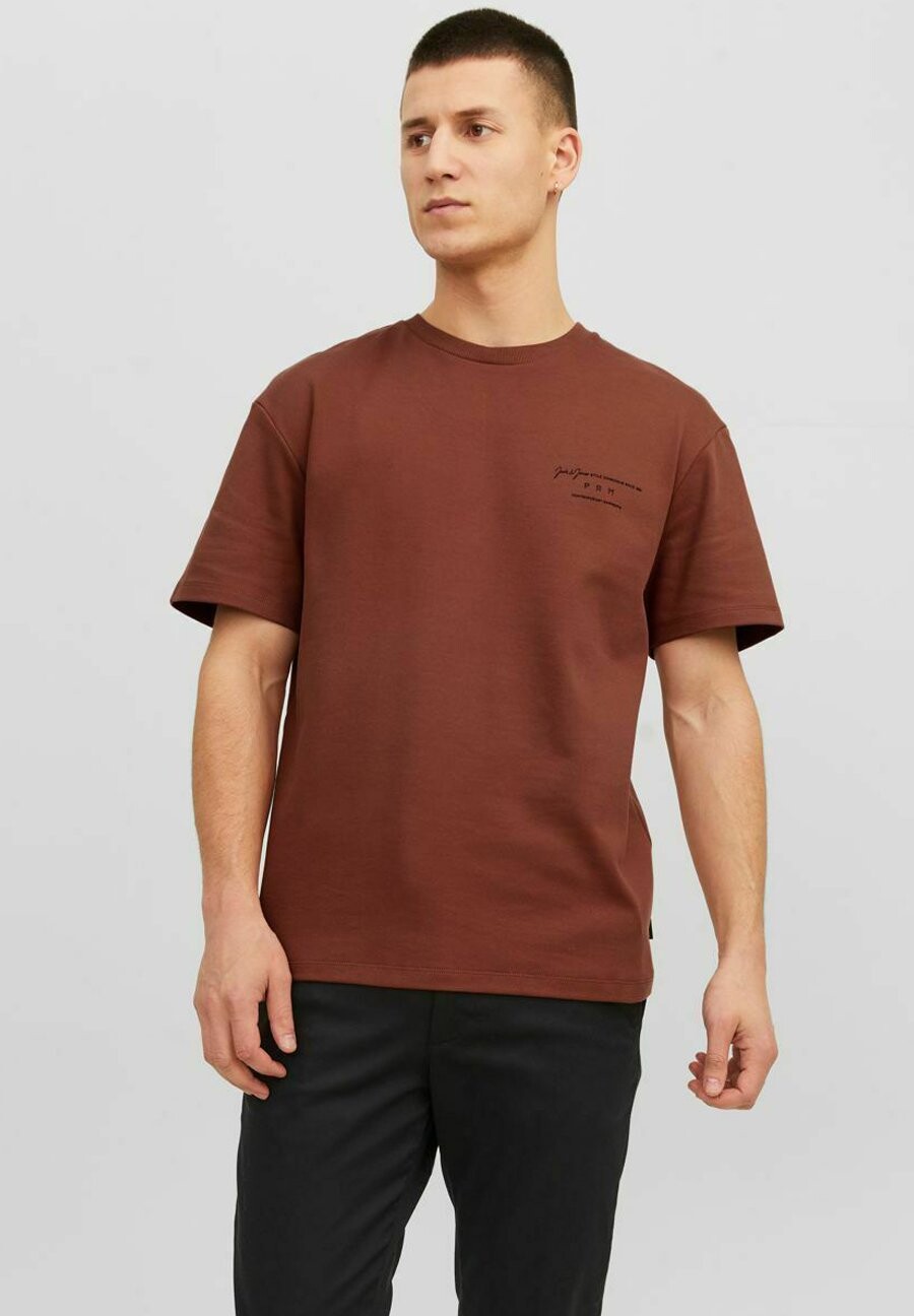 

Футболка с принтом Jack & Jones, коричневый