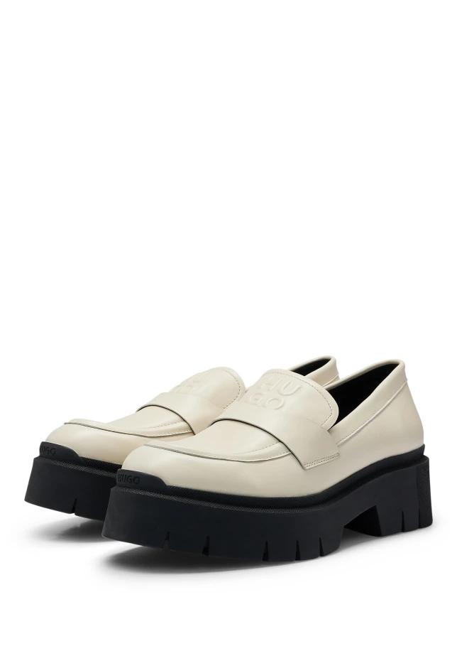 

Туфли на плоской подошве kris_loafer_lt Hugo, белый