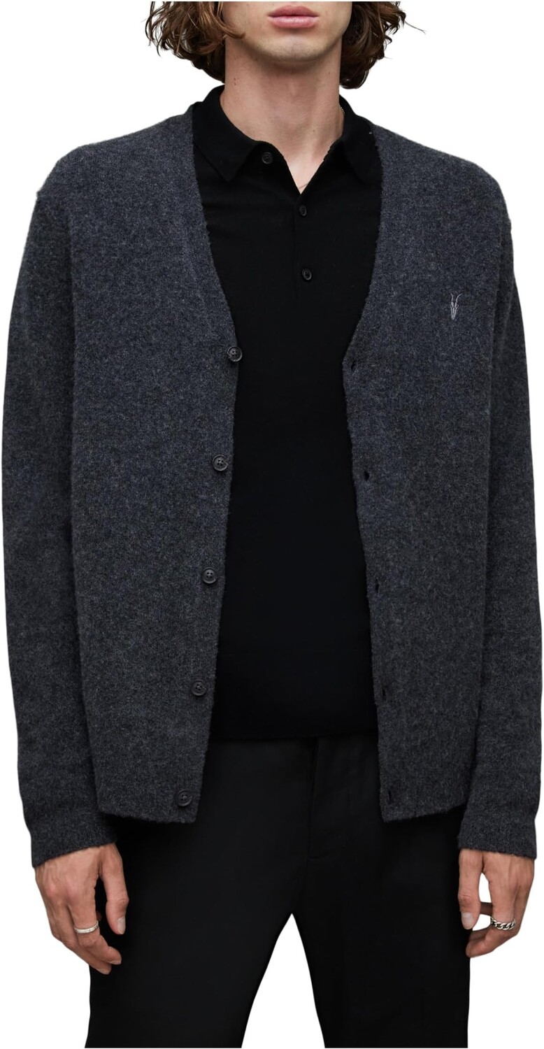 

Свитер Statten Cardigan AllSaints, цвет Cinder Black Marl