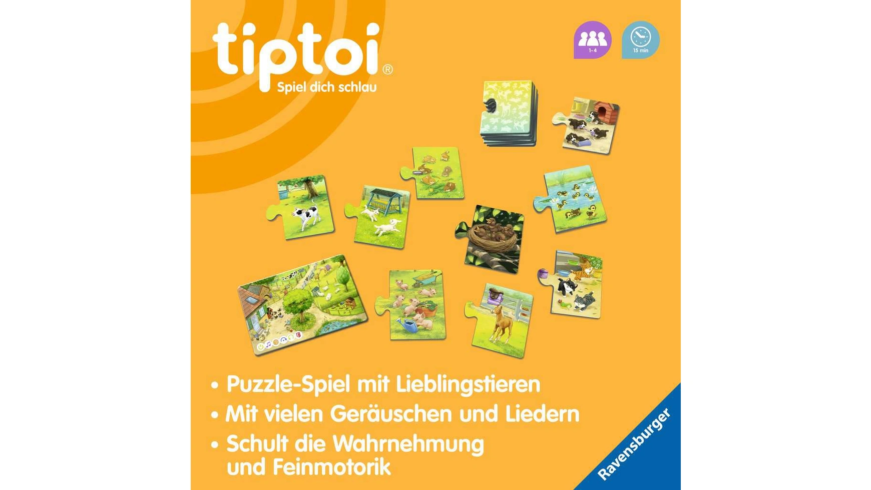 Заказать Ravensburger Tiptoi Игра все мои дети-животные – цены, описание и  характеристики в «CDEK.Shopping»