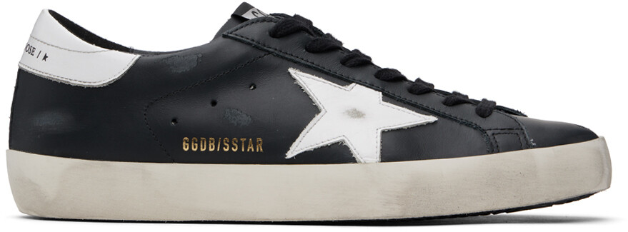 

Черно-белые кроссовки Super-Star Golden Goose