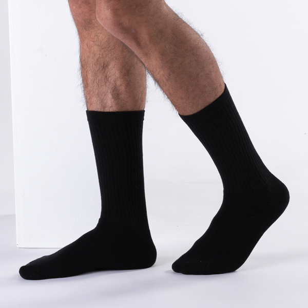 Мужские носки для экипажа (5 шт.), черный woman socks cute lolita lace ruffle socks cotton breathable streetwear crew socks sports socks