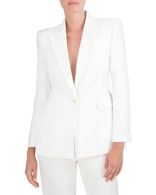 

Тканый пиджак BCBGMAXAZRIA, цвет White