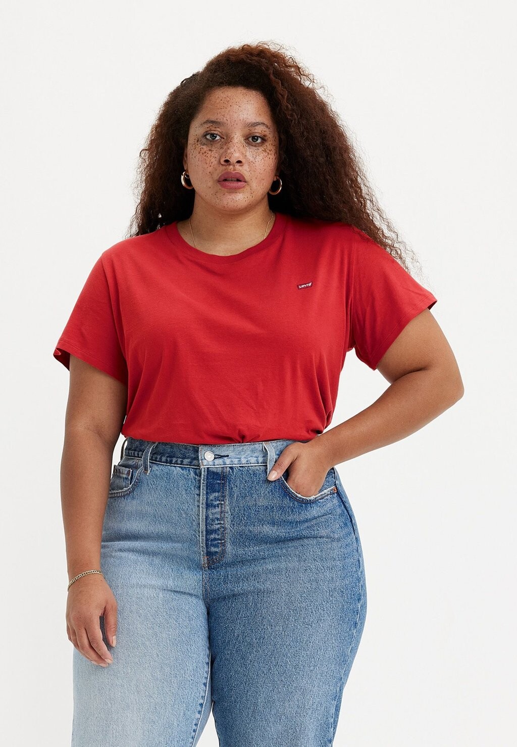 

Базовая футболка The Perfect Tee Levi's, цвет script red