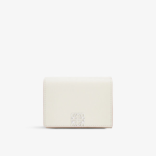 

Кошелек из зерненой кожи с декором Anagram Loewe, цвет light ghost