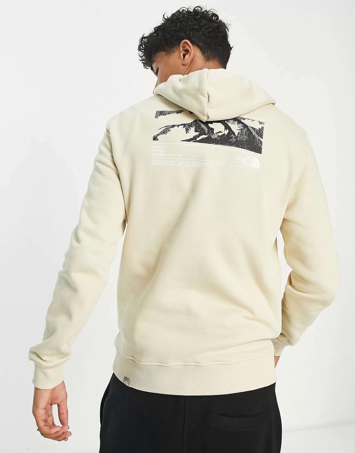 

Худи с принтом на спине The North Face Coordiantes