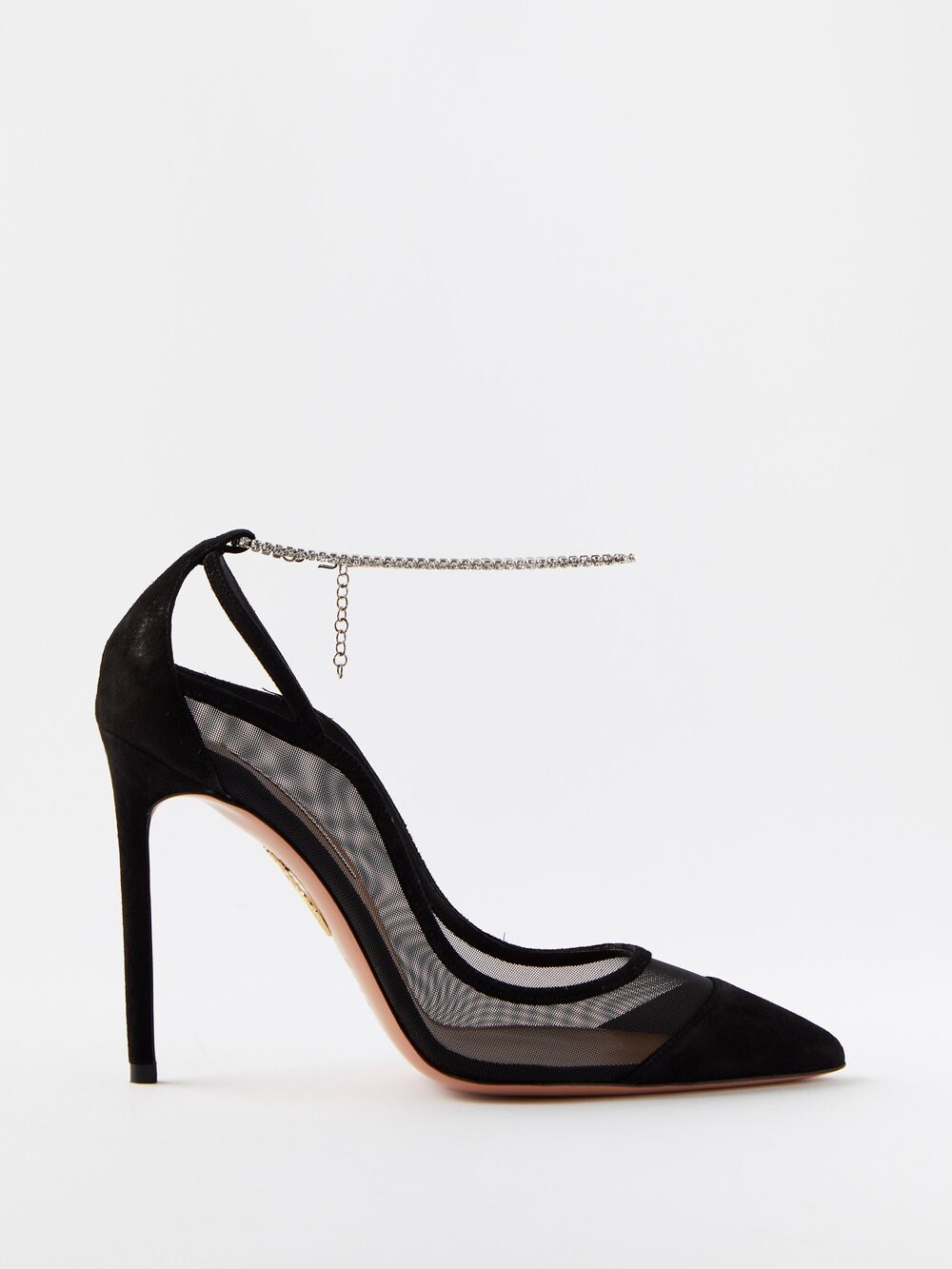 

Туфли secret affair 105 из сетки и замши Aquazzura, черный
