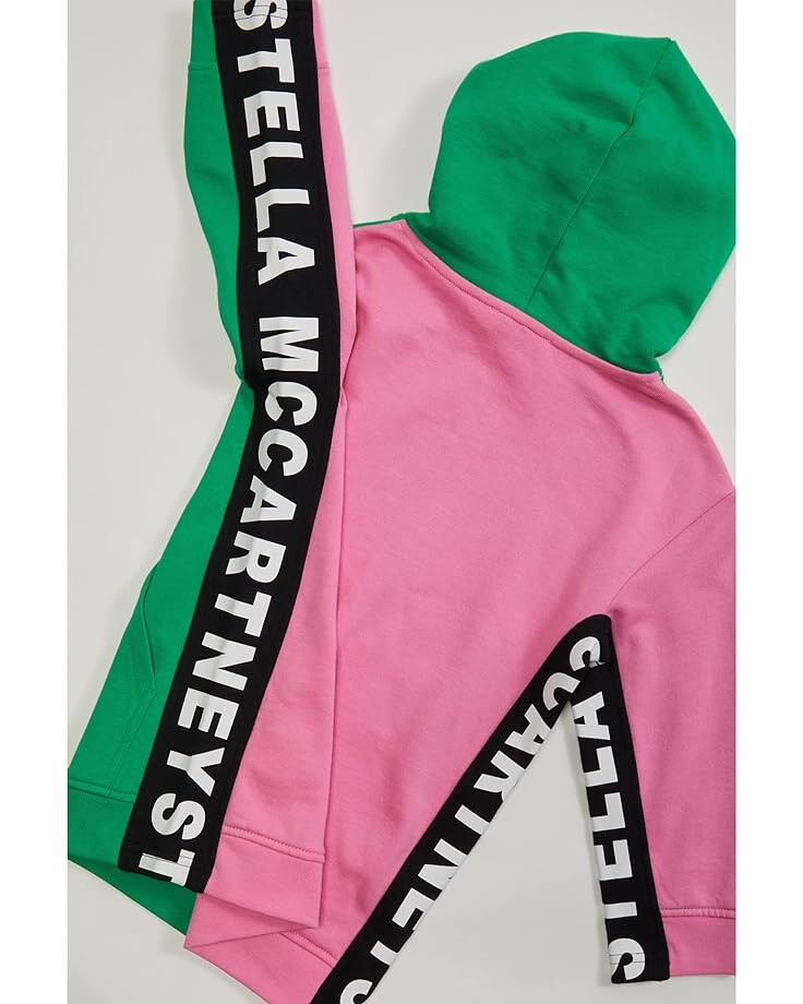 

Платье Stella Mccartney Hoodie Dress with Logo Inserts, зеленый