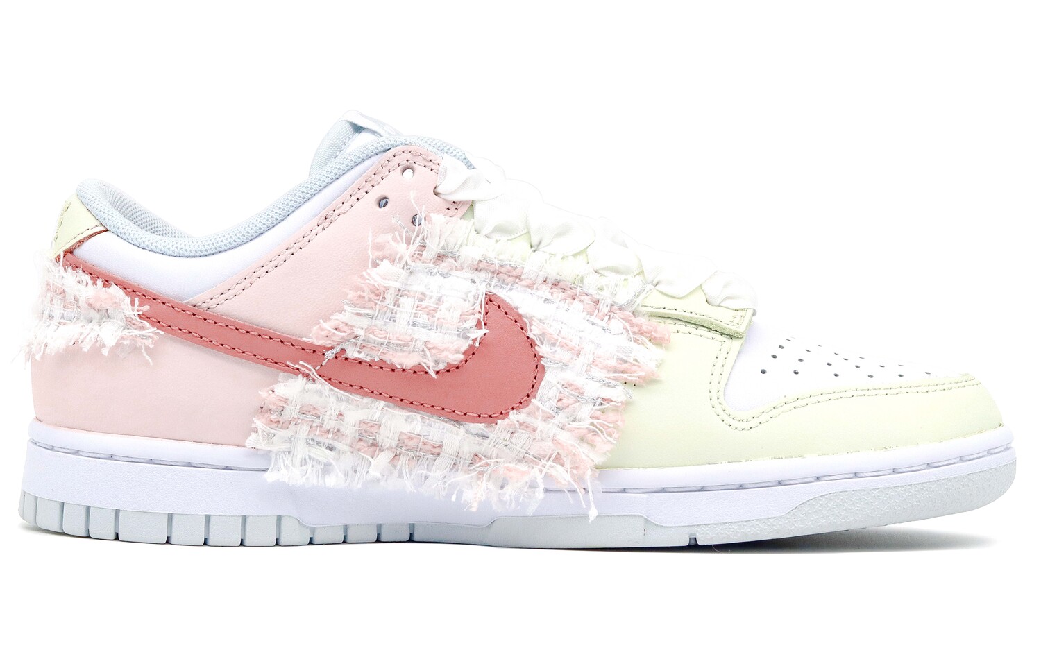 

Кроссовки Nike Dunk Skateboarding Shoes Women's Low-top Pink/white/yellow, белый