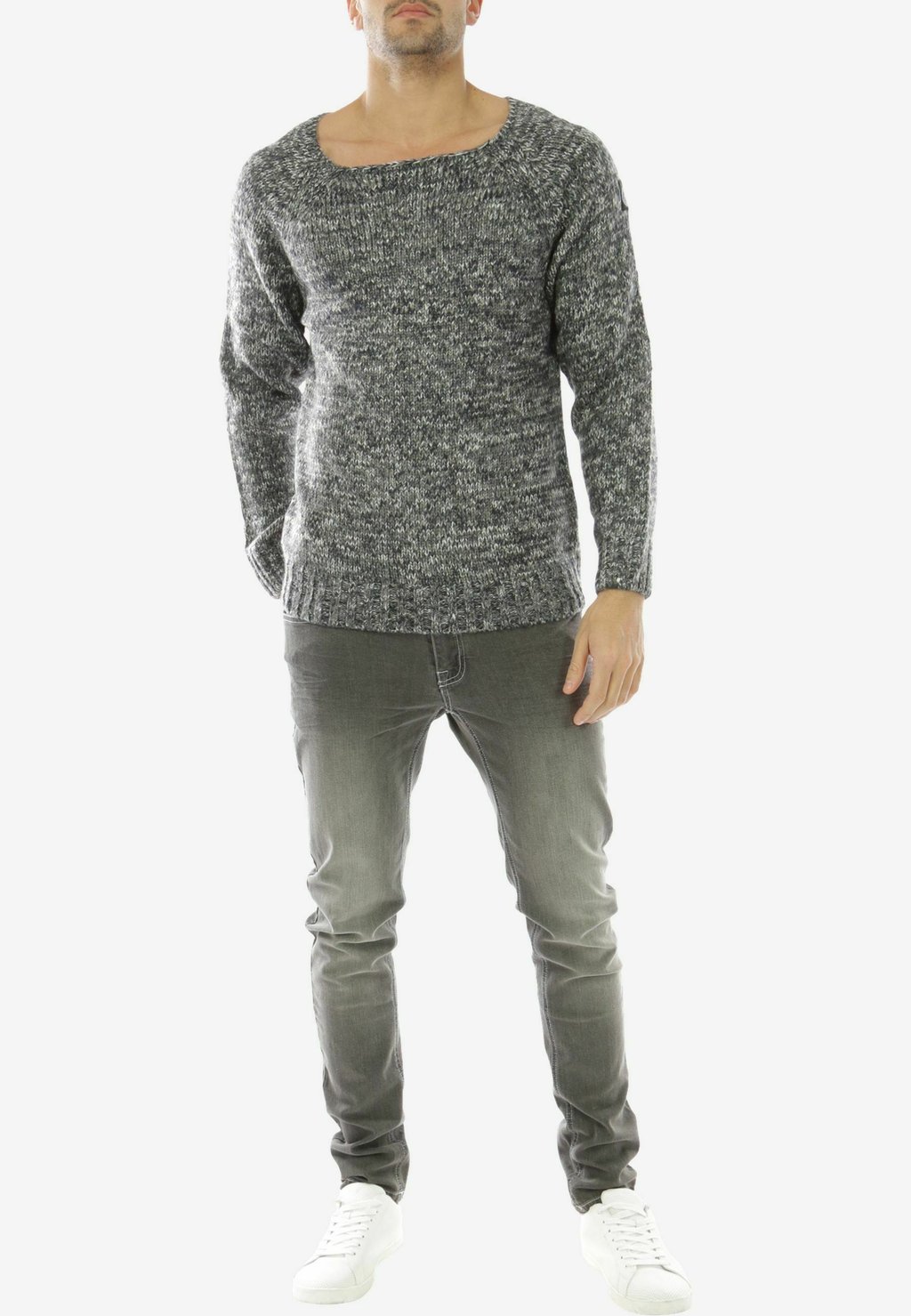 Вязаный свитер Hopenlife, голубовато-серый