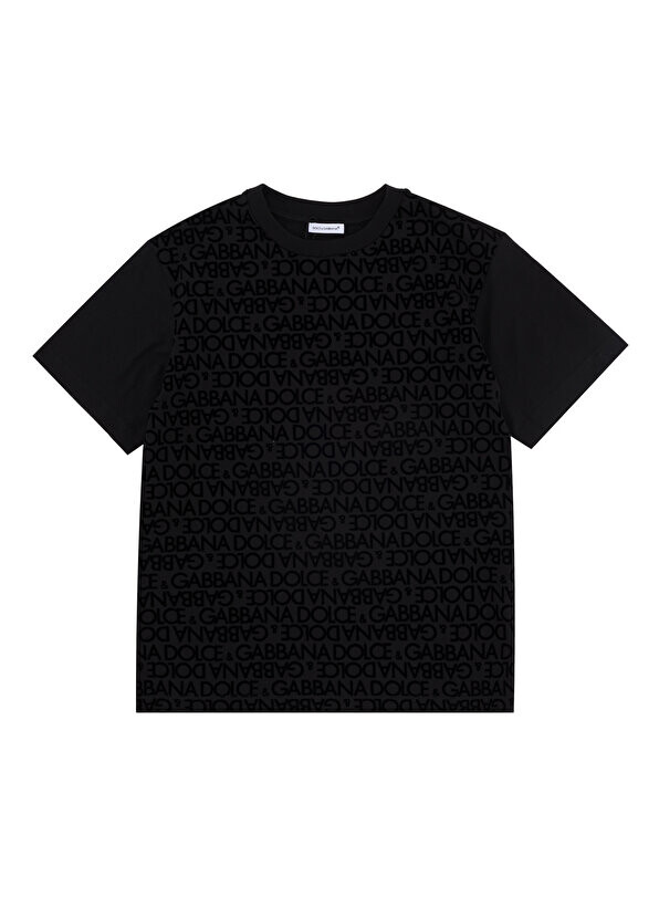 

Черная футболка с логотипом для мальчика Dolce&Gabbana