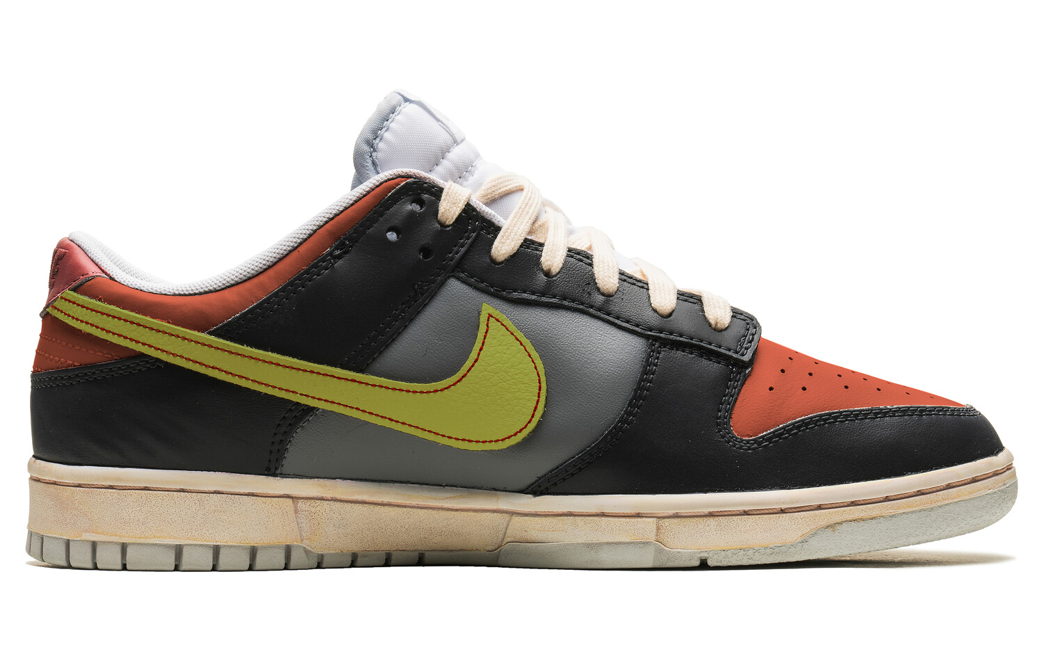

Кроссовки Nike Dunk Skateboarding Shoes Men Low-top Black/yellow, черный