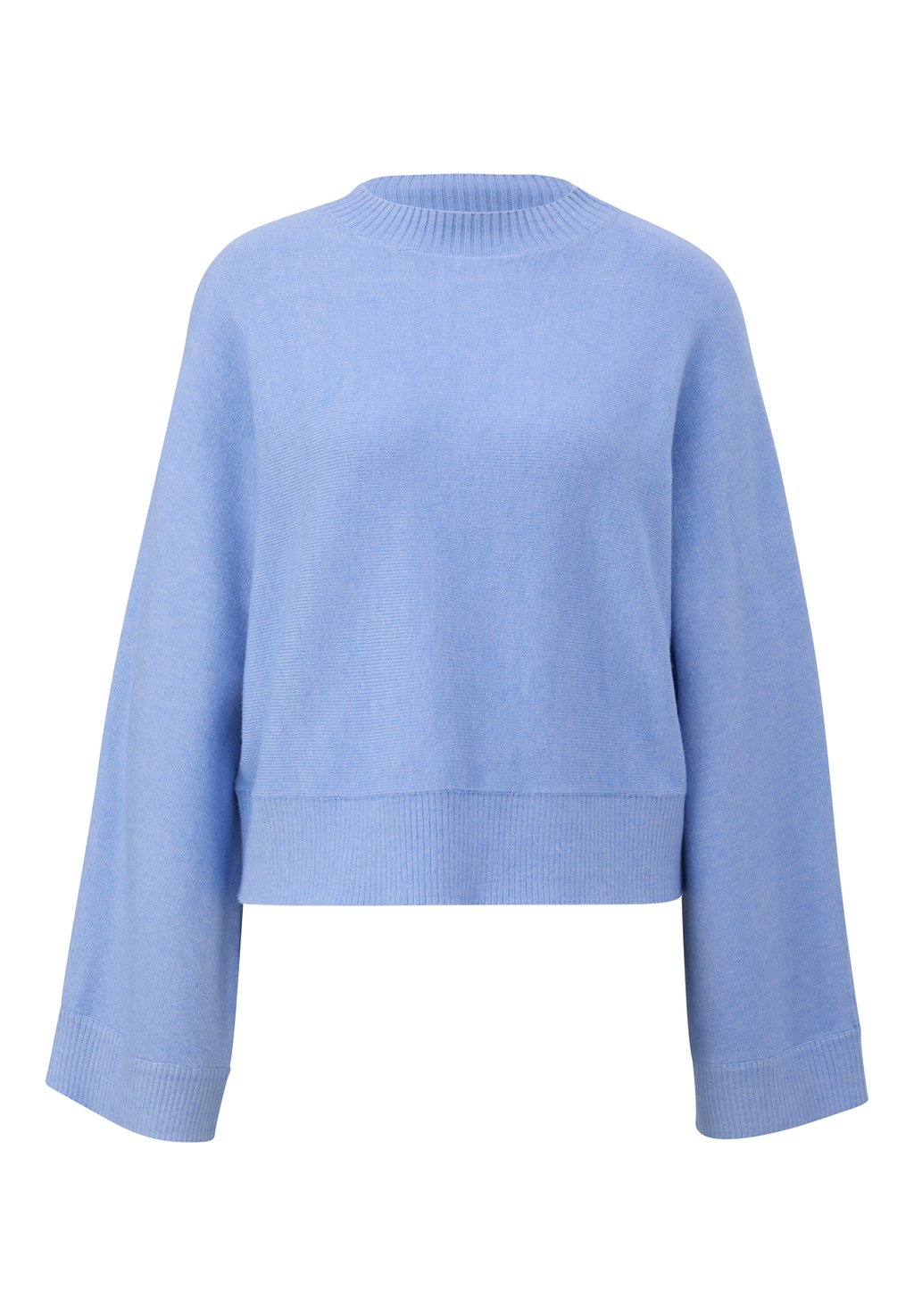 Вязаный свитер MIT WEITEM ÄRMEL QS, цвет himmelblau