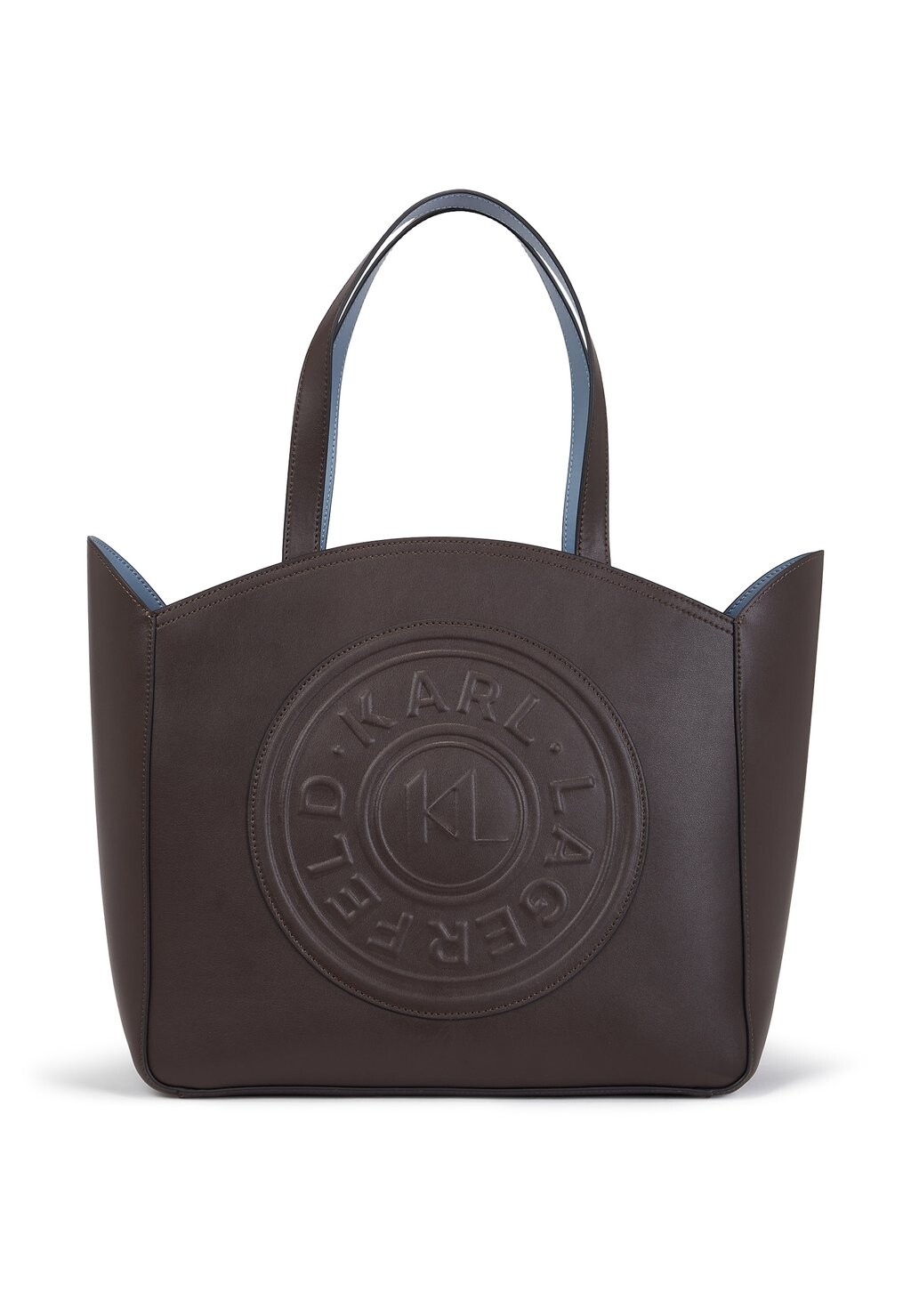 

Сумка для покупок K Circle Embossed Logo Large KARL LAGERFELD, цвет tobacco