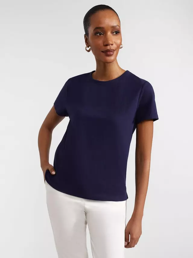 

Футболка Hobbs Hobbs Adaline Cotton Slub, цвет hobbs/midnight