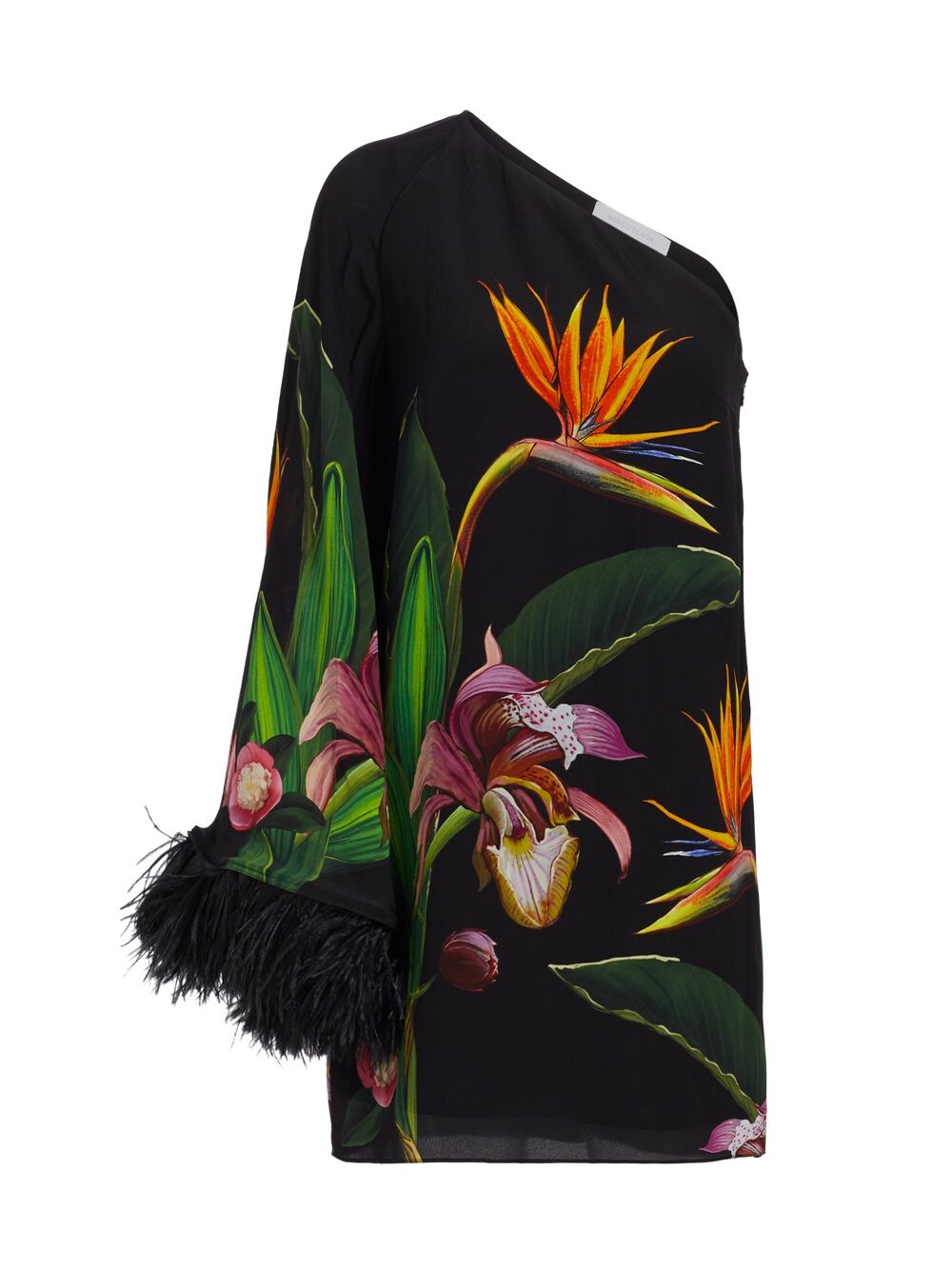 

Мини-платье Vida Feather на одно плечо Borgo de Nor, черный