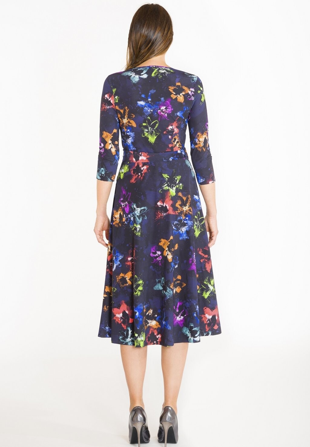 

Дневное платье DRAPED NECK MIDI Opificio Modenese, мультиколор
