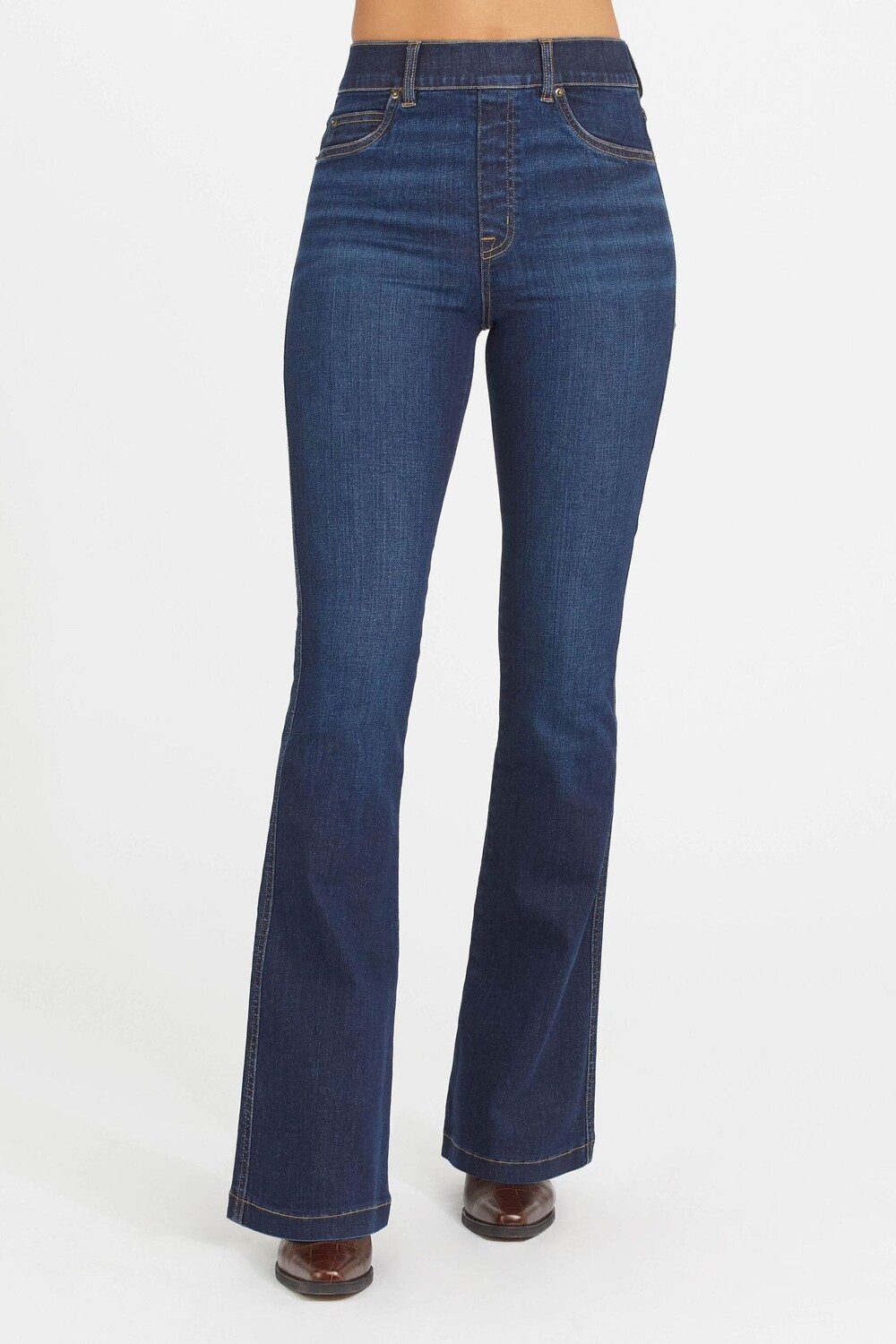

Синие джинсы-клеш от Clean Denim Spanx, синий