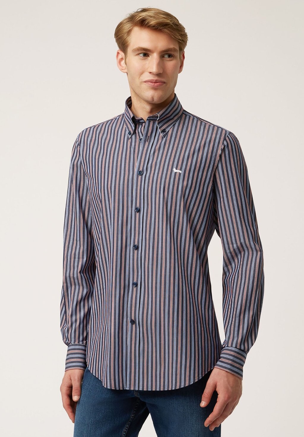 

Рубашка Striped Harmont & Blaine, цвет blu scuro