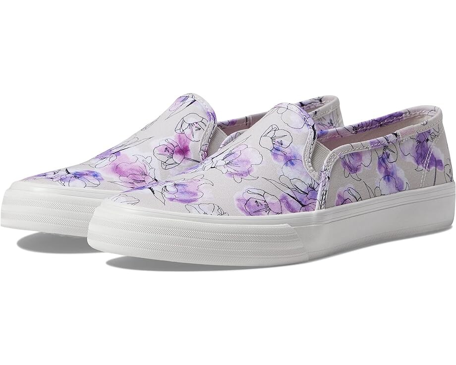 

Кроссовки Keds Double Decker Slip On, цвет Grey/Purple