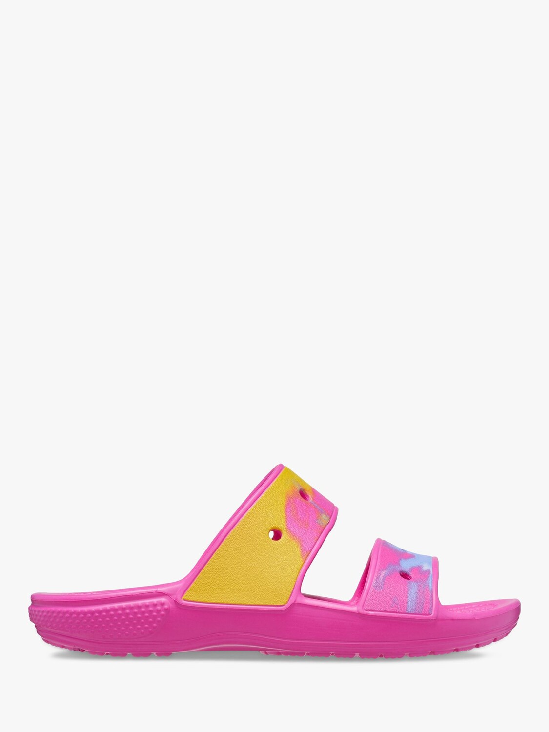 

Классические шлепанцы Crocs с эффектом омбре, розовые