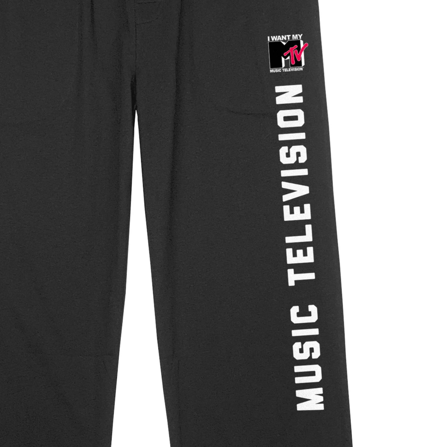 Мужские пижамные штаны с логотипом MTV Music Television Licensed Character мужские пижамные штаны hasbro с логотипом distress risk licensed character