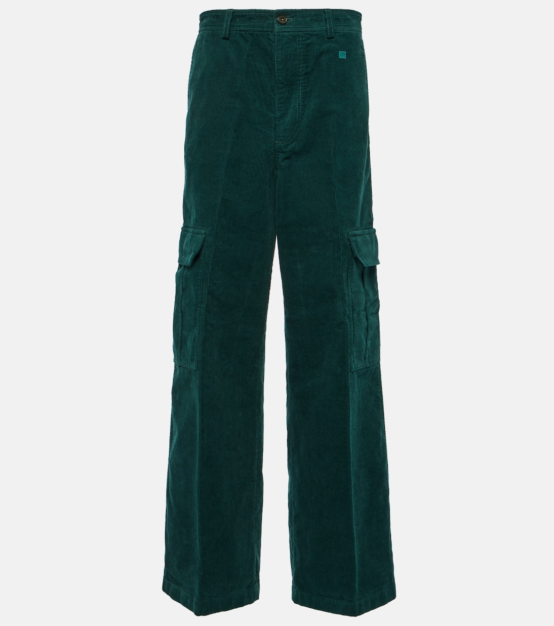 Брюки карго из хлопкового вельвета Acne Studios, зеленый брюки карго из хлопкового вельвета acne studios зеленый
