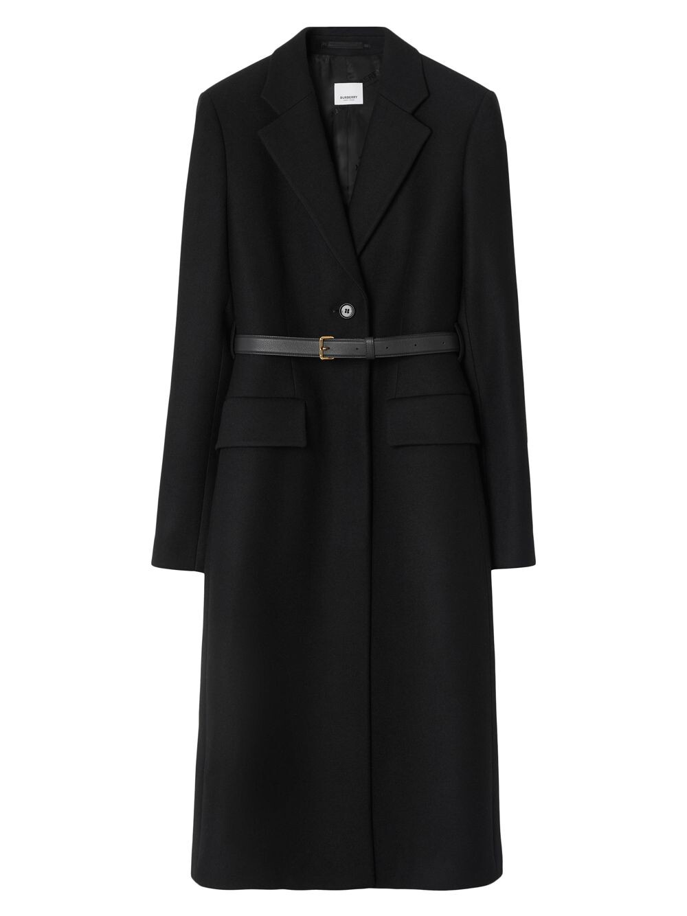 

Длинное пальто Fallodon с поясом Burberry, черный