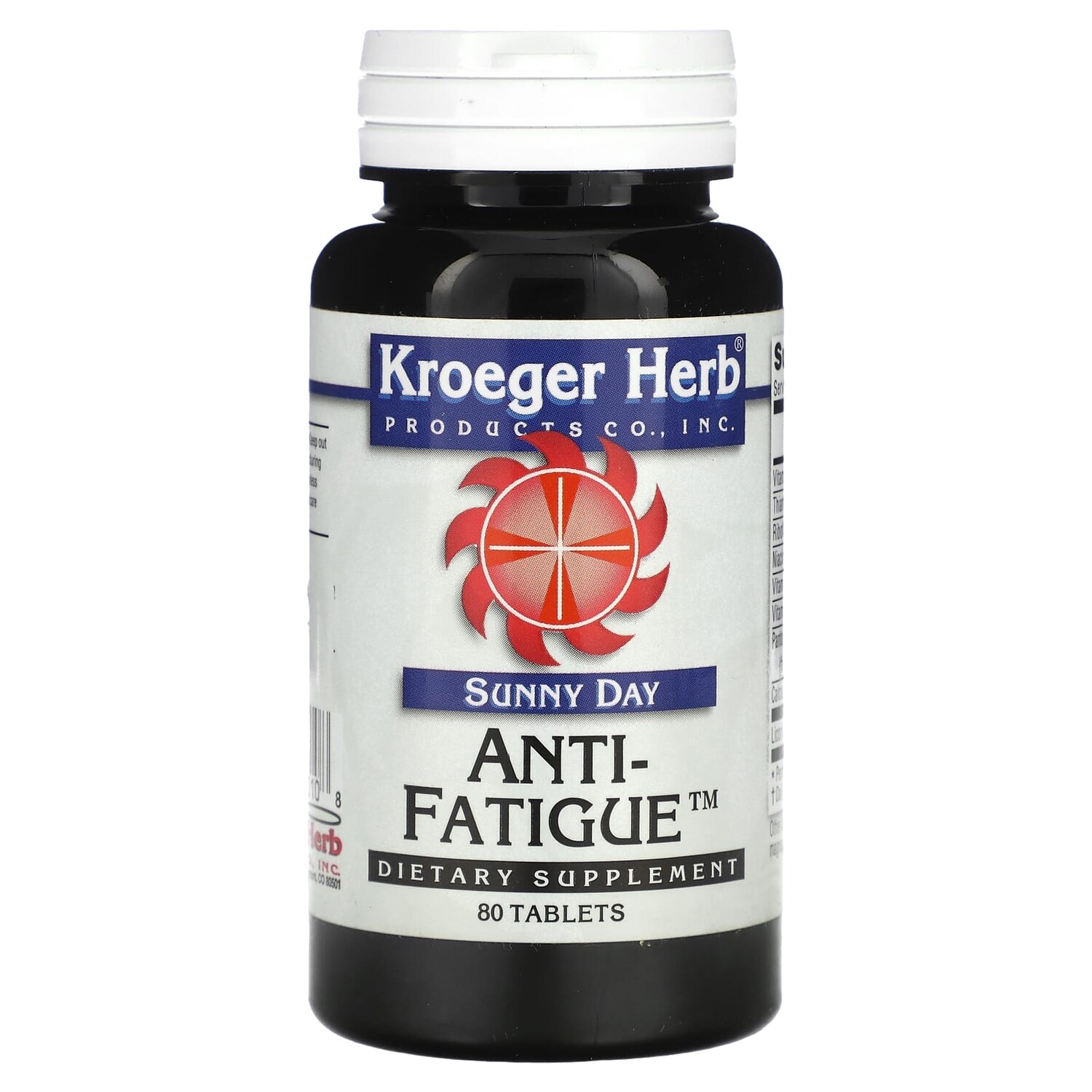 

Sunny Day, Anti-Fatigue, средство от усталости, 80 таблеток, Kroeger Herb Co