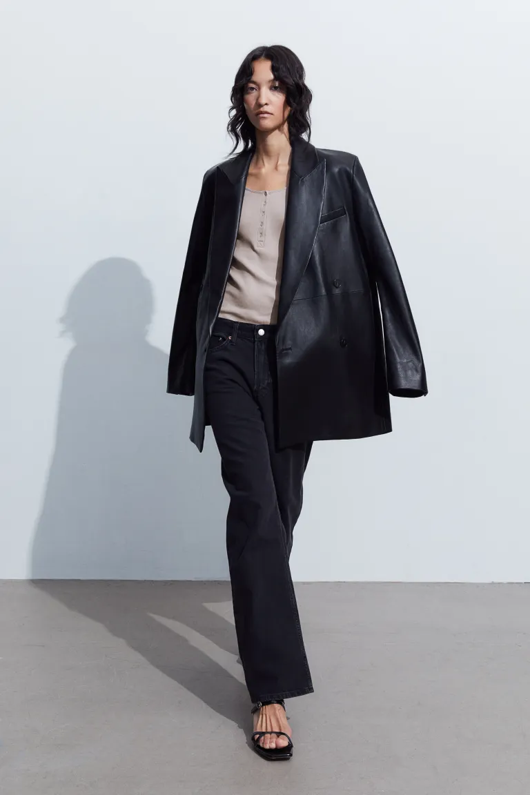 

Блузка в рубчик H&M, бежевый