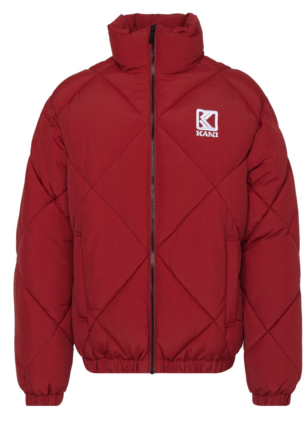 

Зимняя куртка Rhombus Puffer Jacket Unisex Karl Kani, винно-красная