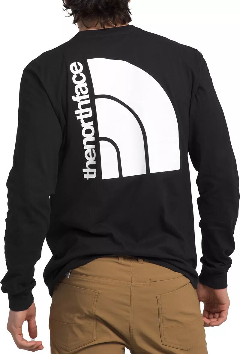 

Мужская футболка с полукупольным узором размера L/S The North Face
