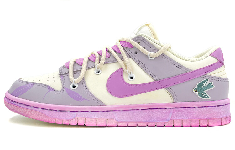 

Кроссовки для скейтбординга Dunk мужские низкие фиолетовые/белые Nike