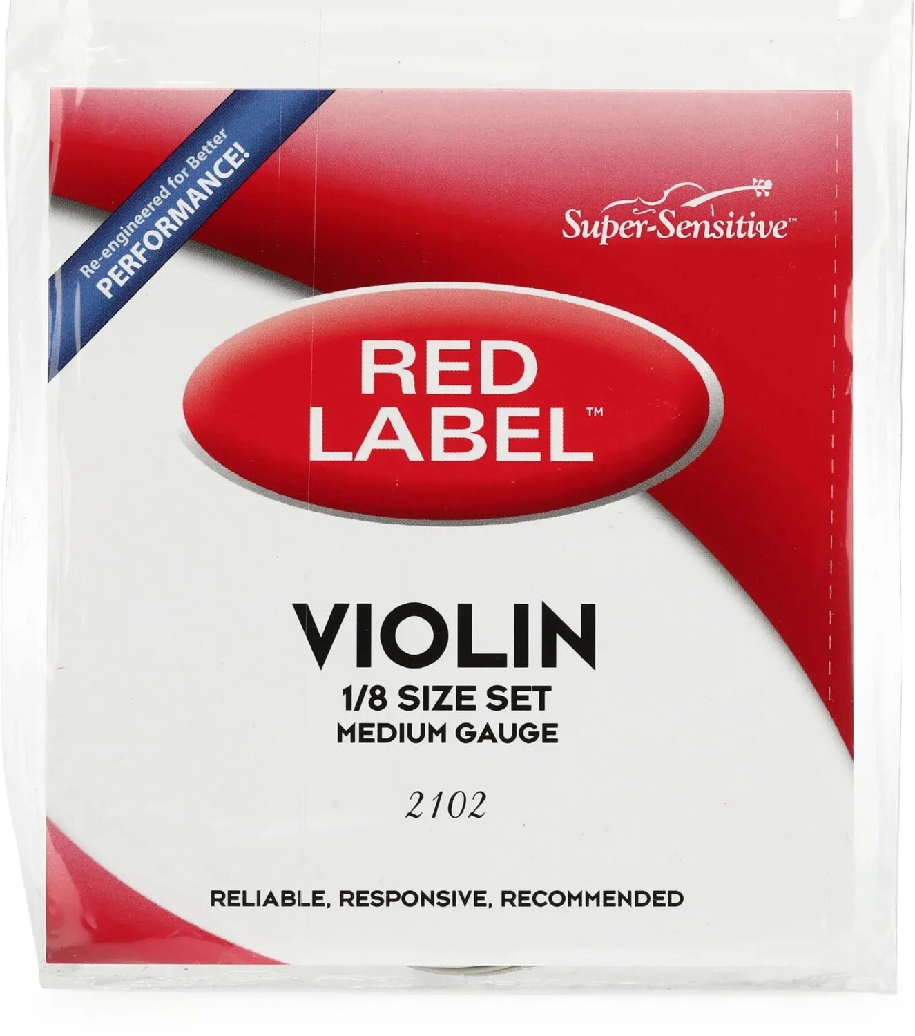 

Набор струн для скрипки Super-Sensitive 2102 Red Label — размер 1/8