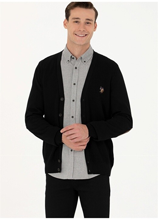 

Черный мужской кардиган U.S. Polo Assn.