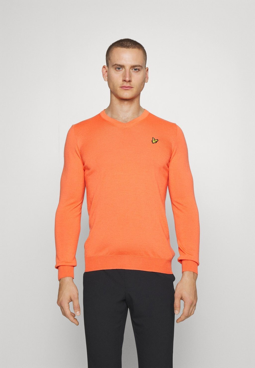 

Свитер GOLF V NECK Lyle & Scott, коралловый, Красный