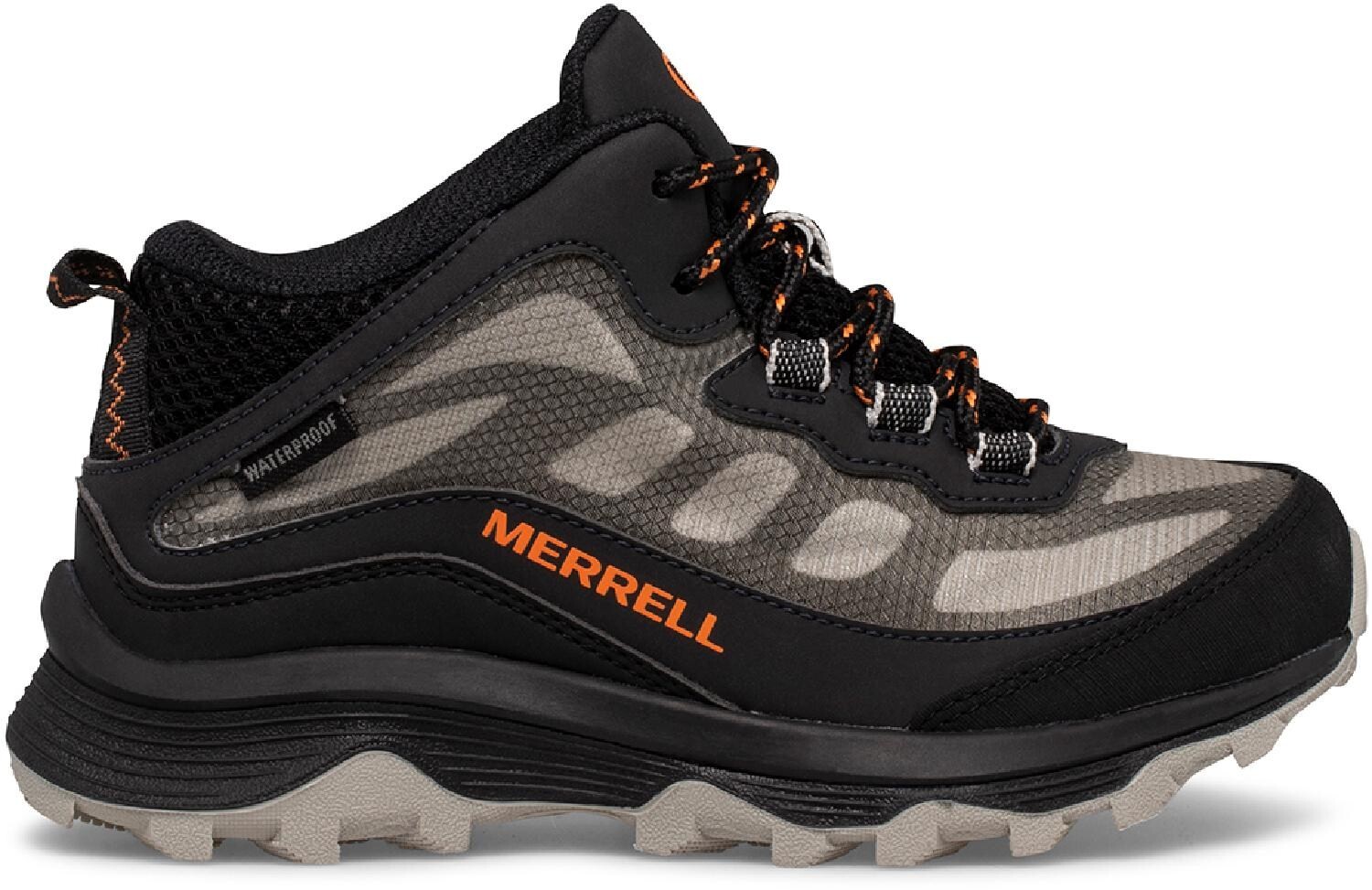 

Походные ботинки Moab Speed ​​Mid водонепроницаемые — детские Merrell, черный