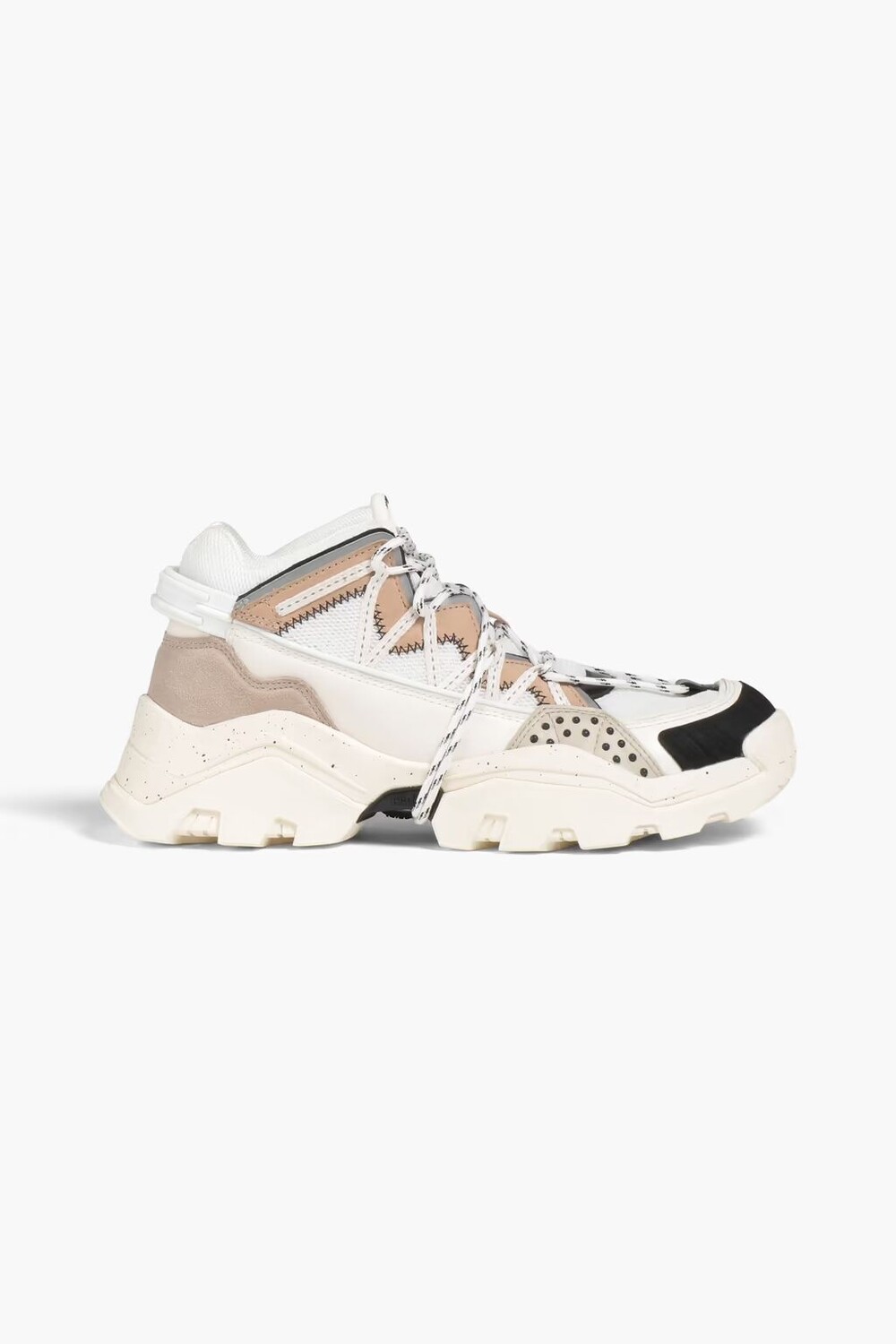 

Кроссовки Inka из кожи, замши и сетки Kenzo, цвет Off-white