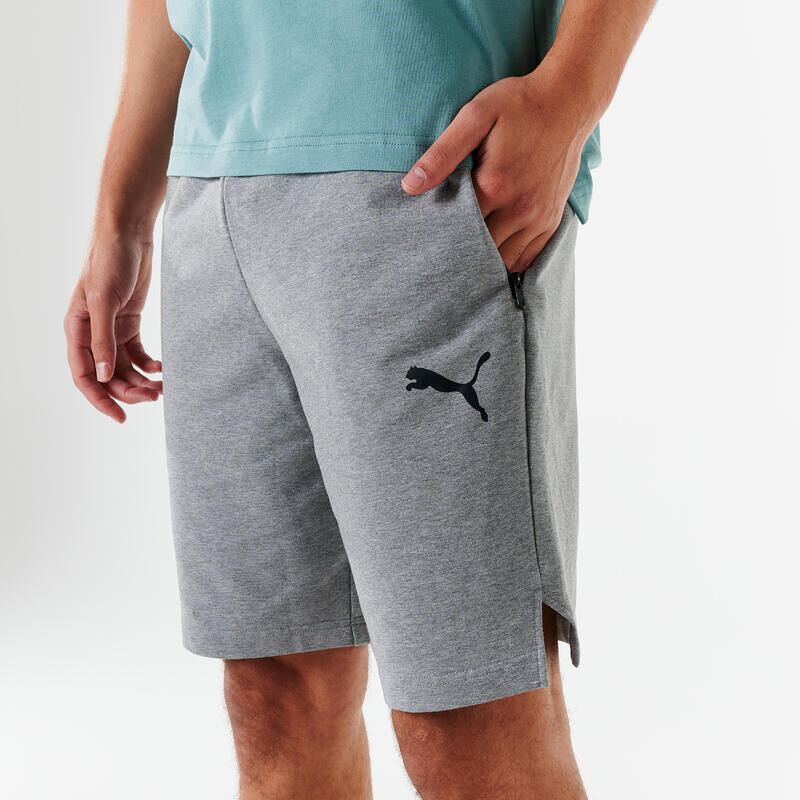 

Мужские серые хлопковые шорты для фитнеса Puma