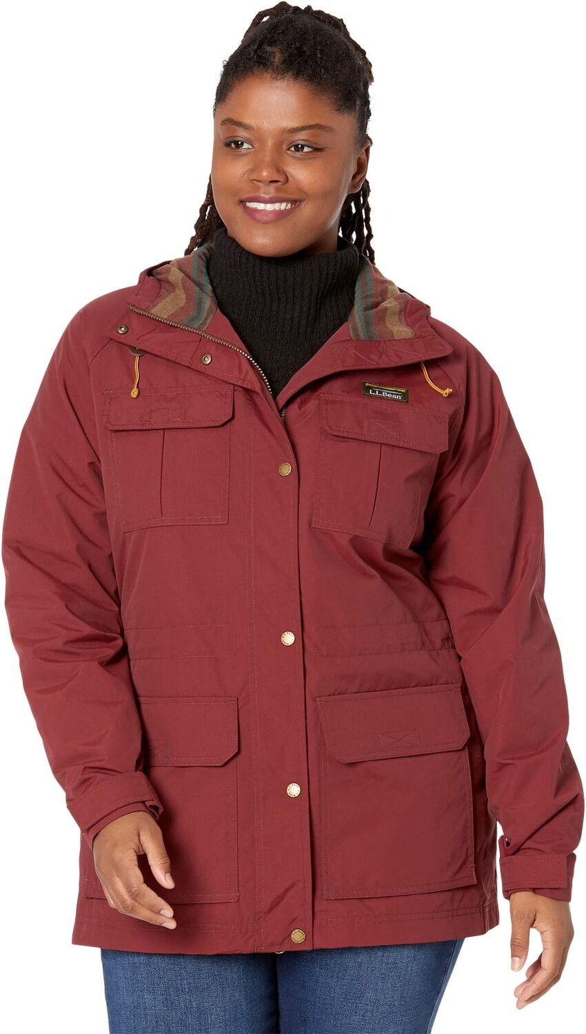 

Куртка Mountain Classic Water-Resistant Jacket L.L.Bean, цвет Burgundy