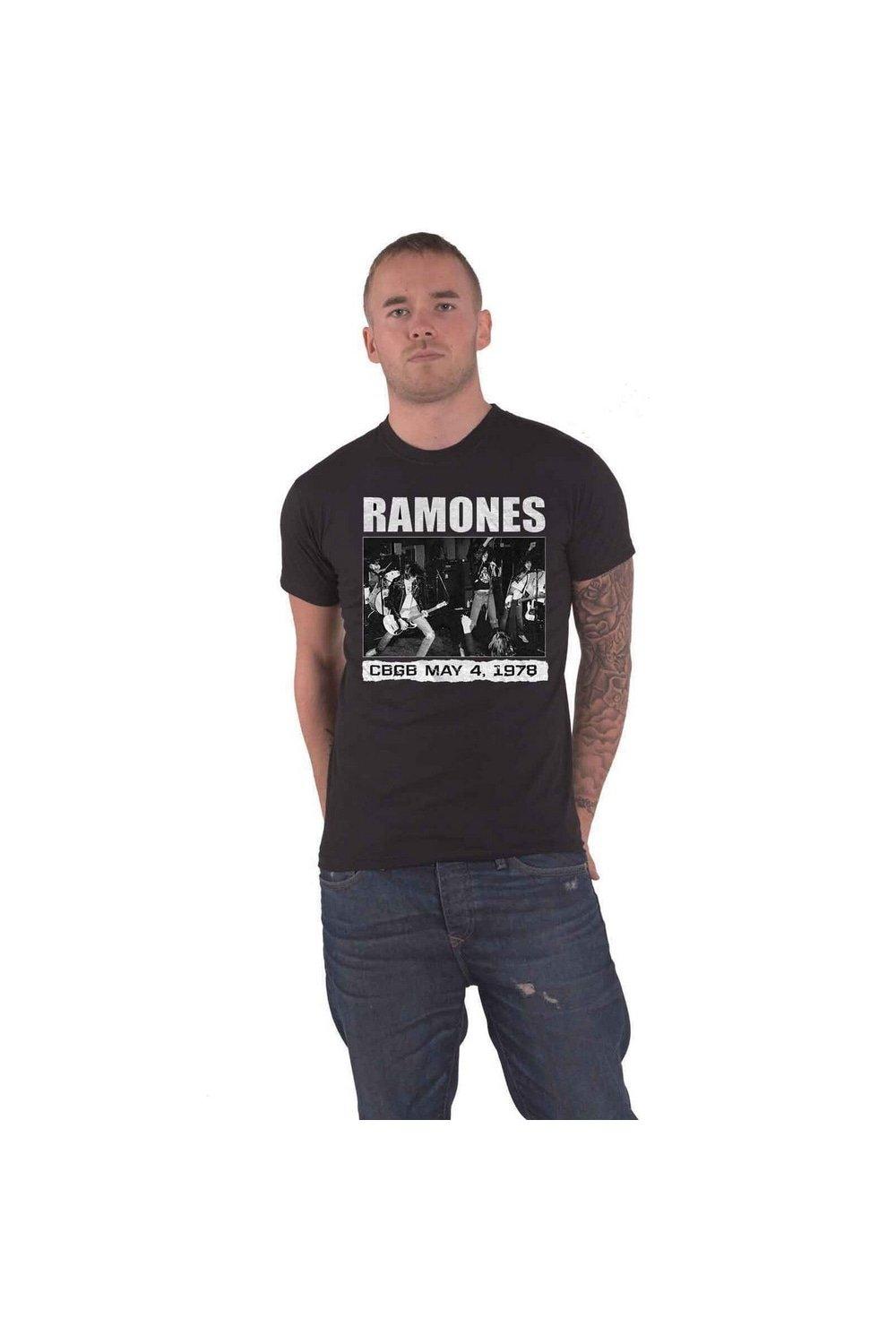 Футболка CBGB 1978 года Ramones, черный