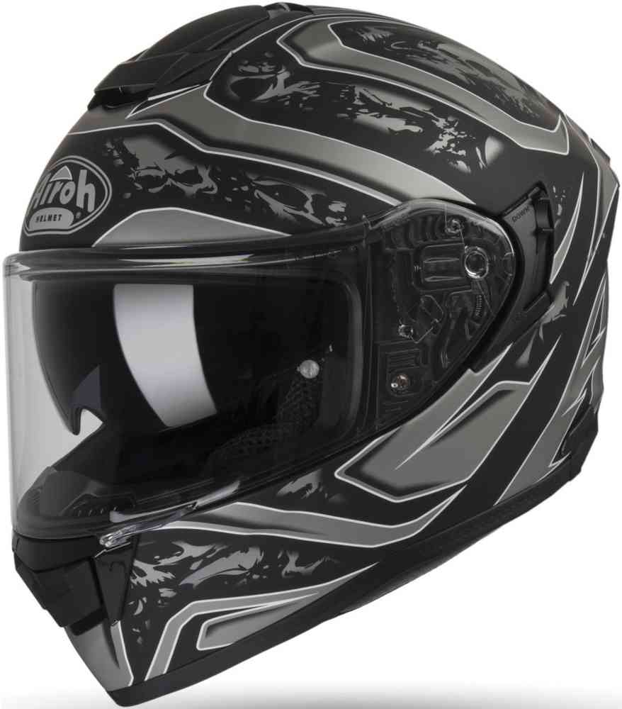ST 501 Шлем чувак Airoh, черный матовый/серый шлем типа st 501 airoh желтый матовый