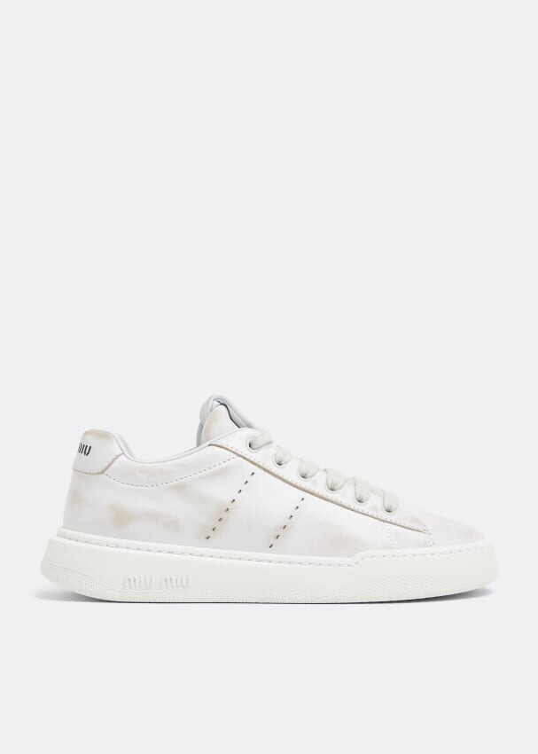 

Кроссовки Miu Miu Leather, белый