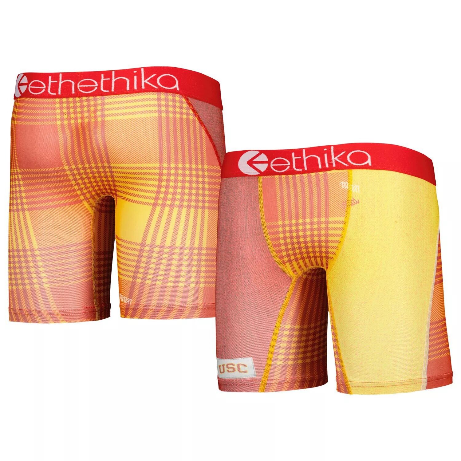 

Клетчатые боксеры Youth Ethika Cardinal USC Trojans Make Noise Unbranded