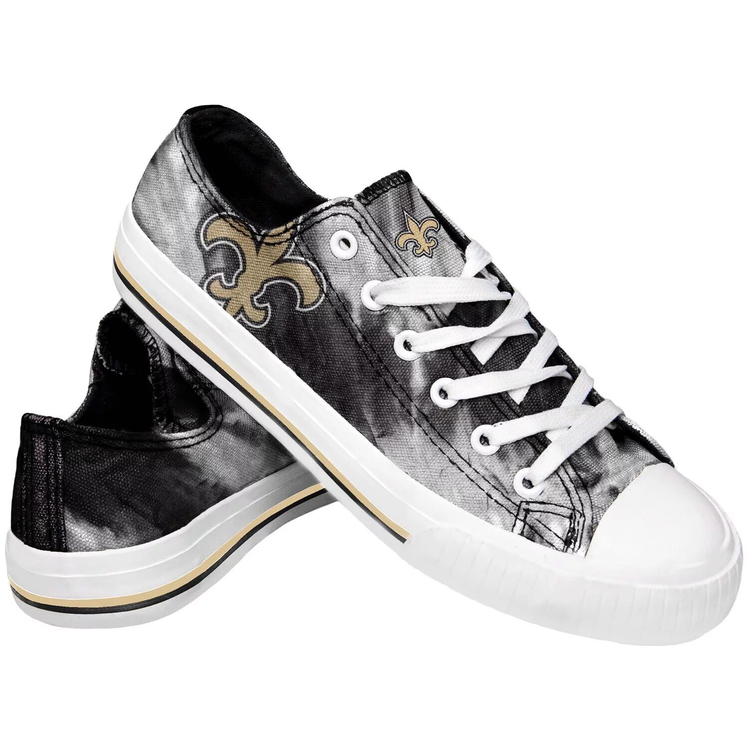 

Женские парусиновые туфли New Orleans Saints Tie-Dye
