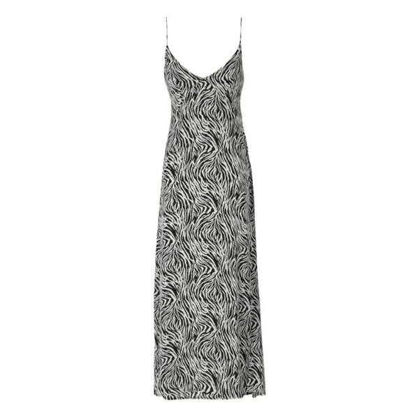 

Платье zebra print chiffon dress Weili Zheng, черный