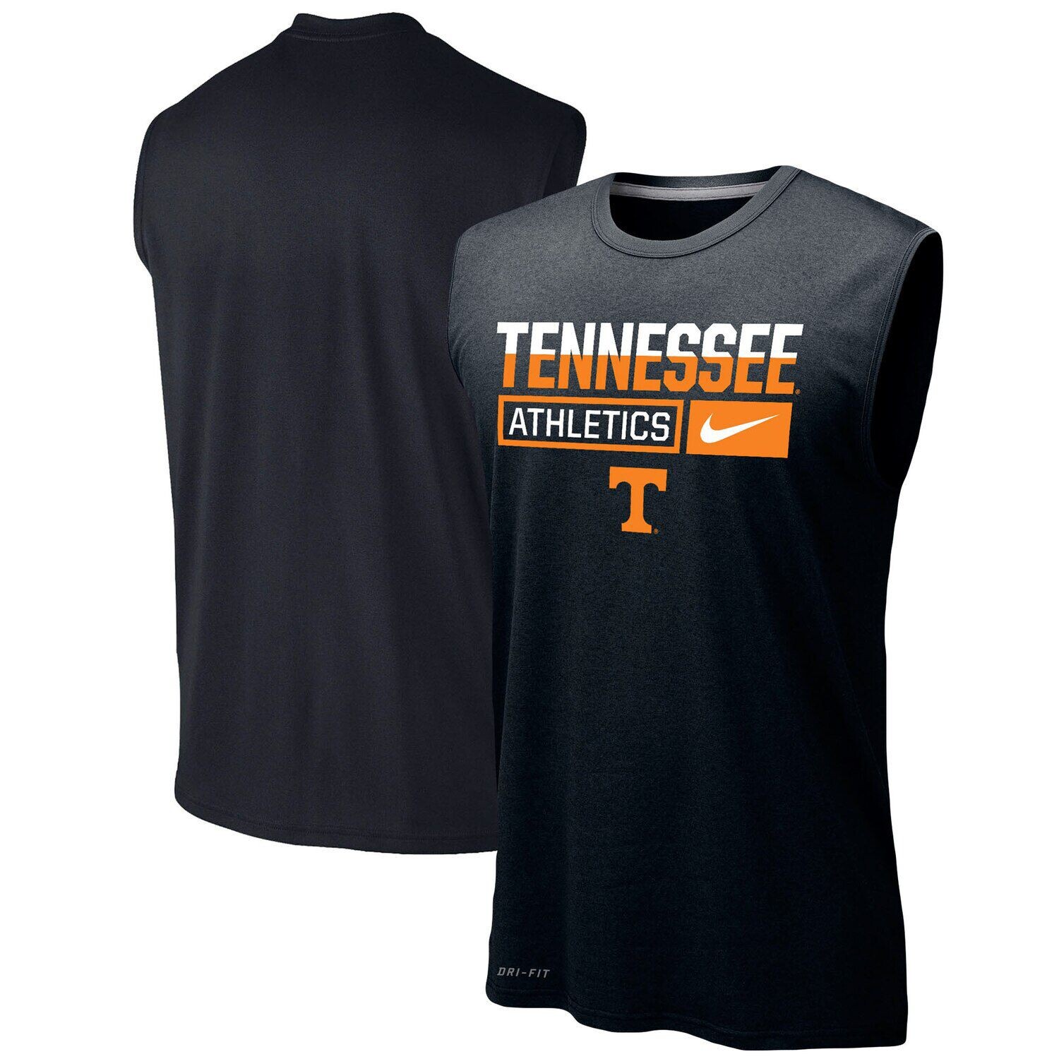 

Мужская черная майка Nike Tennessee Volunteers Wordmark Drop Legend Performance